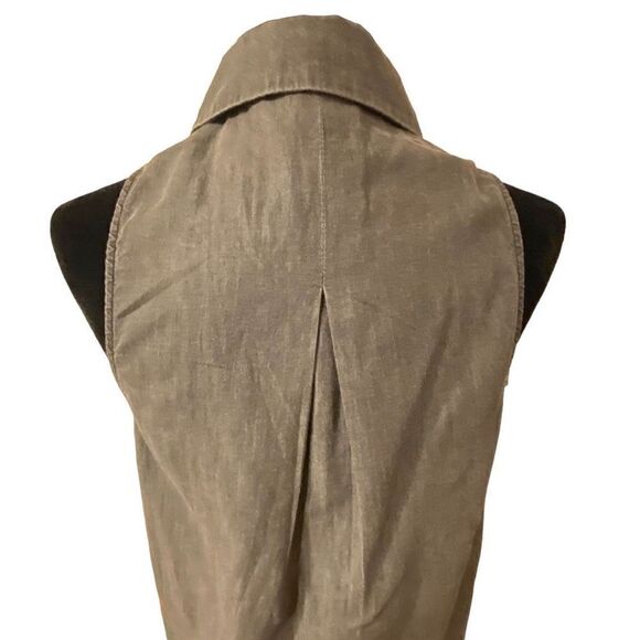 Forever 21 Sleeveless Collared Dark Gray Sheath Dress Size Small - Picture 7 of 10